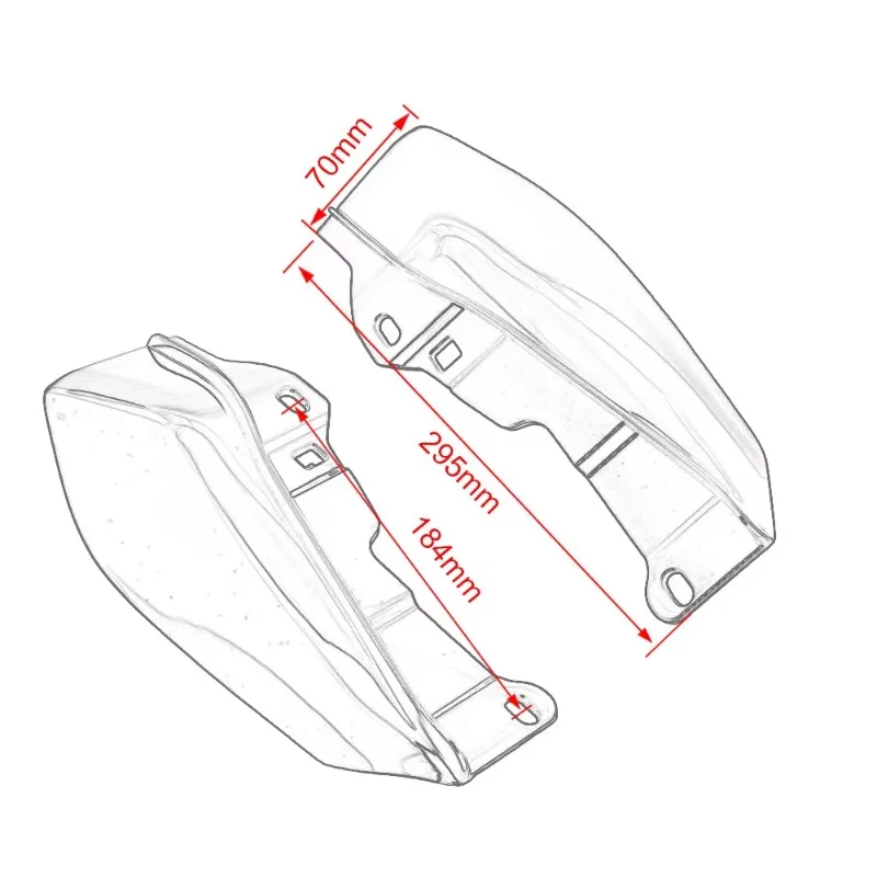 DWOE-Pare-chaleur de moto pour Harley, cadre intermédiaire, garniture de déflecteur d'air, calculatrice, Touring Electra Road Street, foetal de Classic 2009, 2011-2016