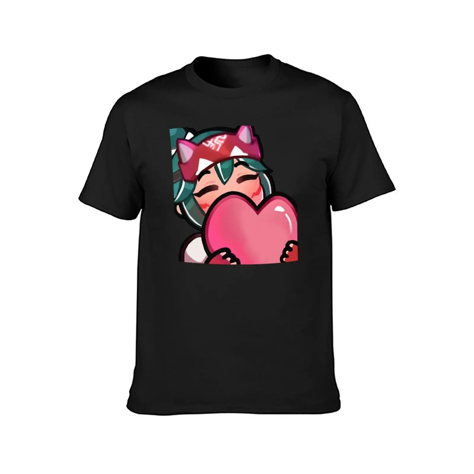 Kiriko Heart T-Shirt funnys cute clothes oversizeds men clothings