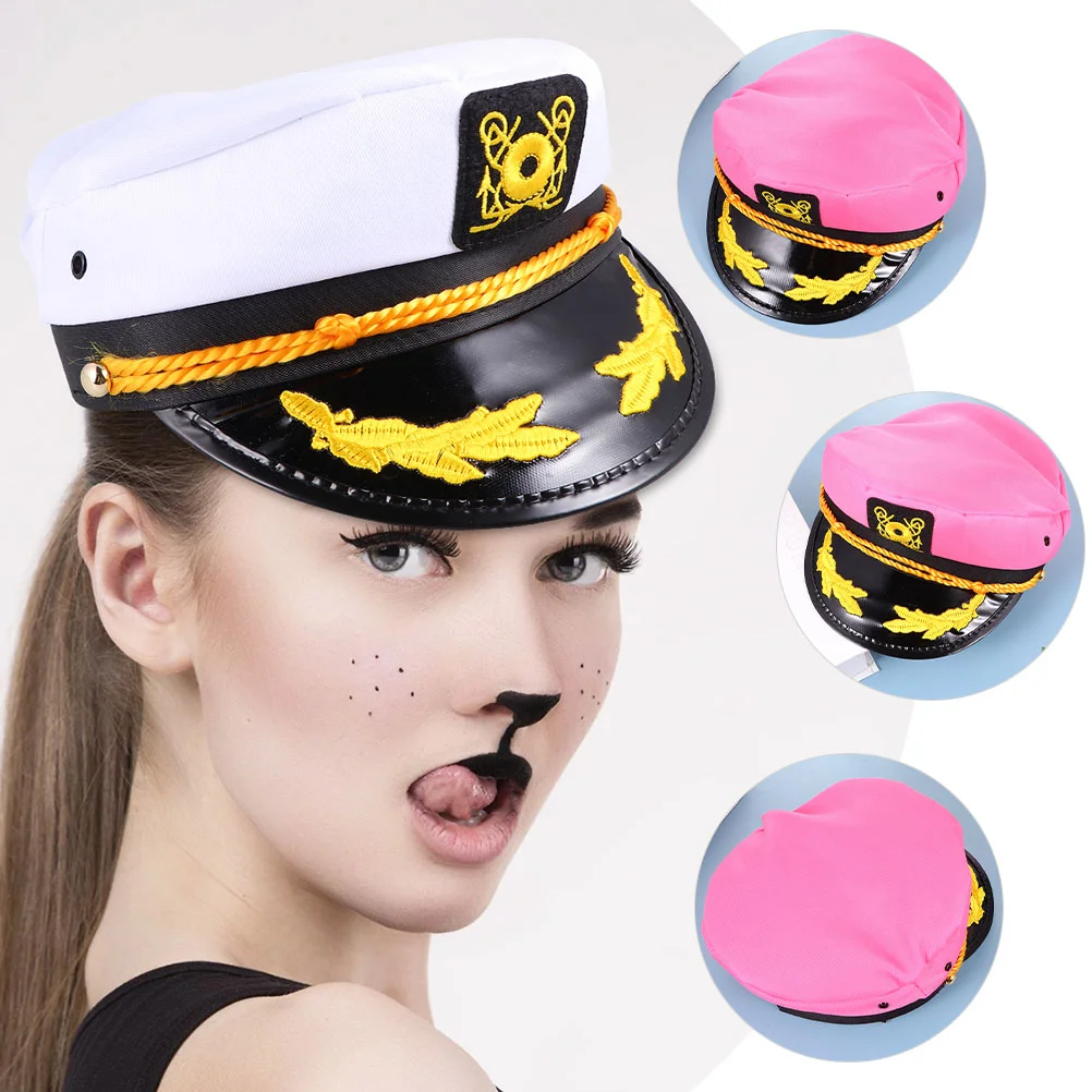 2 Pcs Party Sailor Hat Costume for Kids Captains Outdoor Boat Sailing Accessories Boating Marine