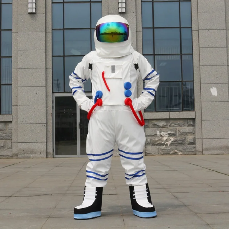 

Astronaut Costumes Space Suits Children Adults Stage Performance Outfits Helmet Full Set Halloween Carnival Mascot Accessories