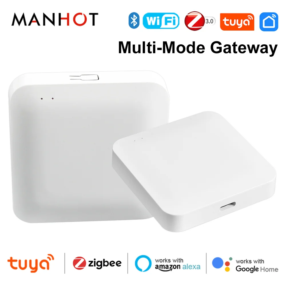 Tuya ZigBee 3.0 Smart Gateway Hub Smart Life Home Bridge Wireless Bluetooth Multi Mode Gateway Mesh Work with Alexa Google Home