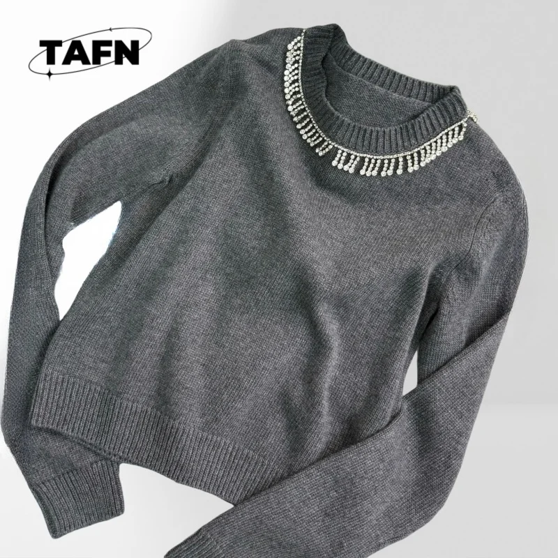 

25 New Cashmere Warm Blanket Luxury Women's Sweater Thick Simple High-End 70% Wool 30% Cashmere suéter femininoA25113