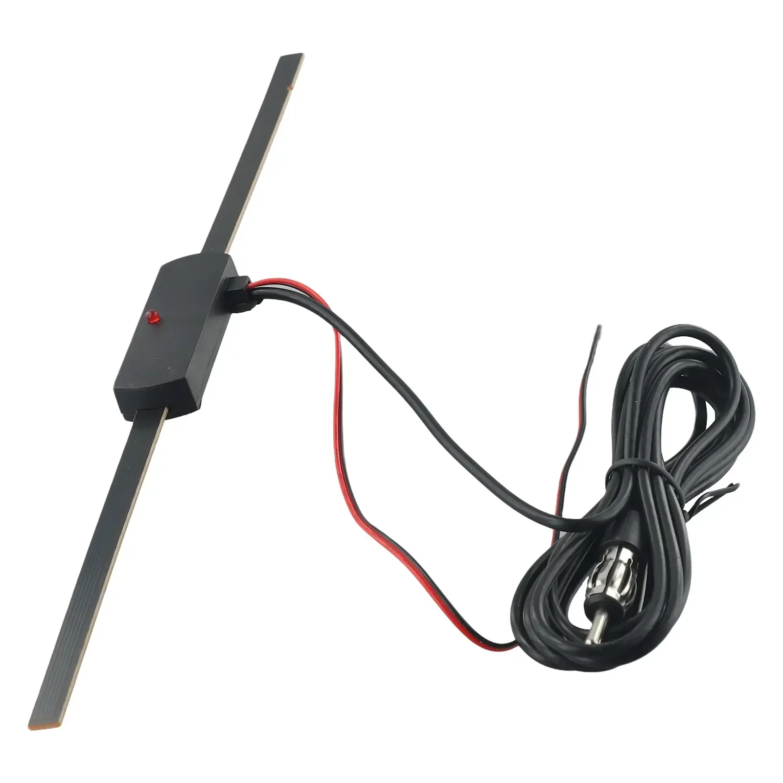 Car AM FM Radio Antenna Signal Booster 12V Car Windshield Signal Booster 7-foot Cable 6 MA 12V DC Auto Exterior Aerials Parts