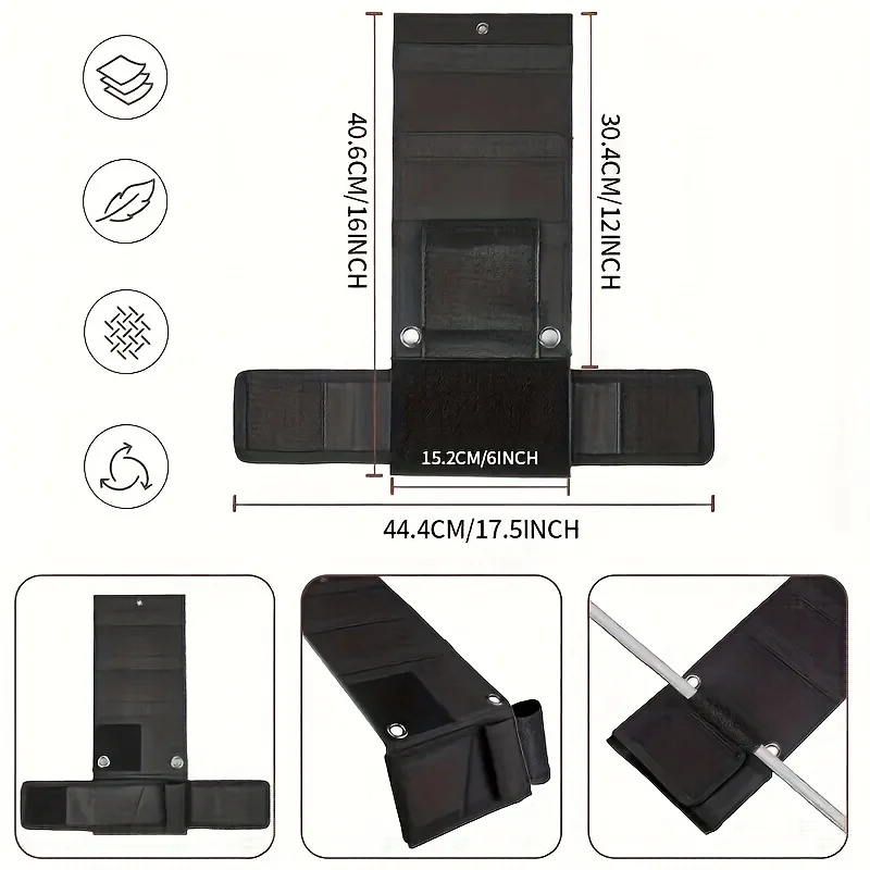 Tactical Bedside Gun Holster, Under Mattress Handgun Holster with Flashlight Loop Holder, Suitable for Car Seats, Bedside, Sofa image 4