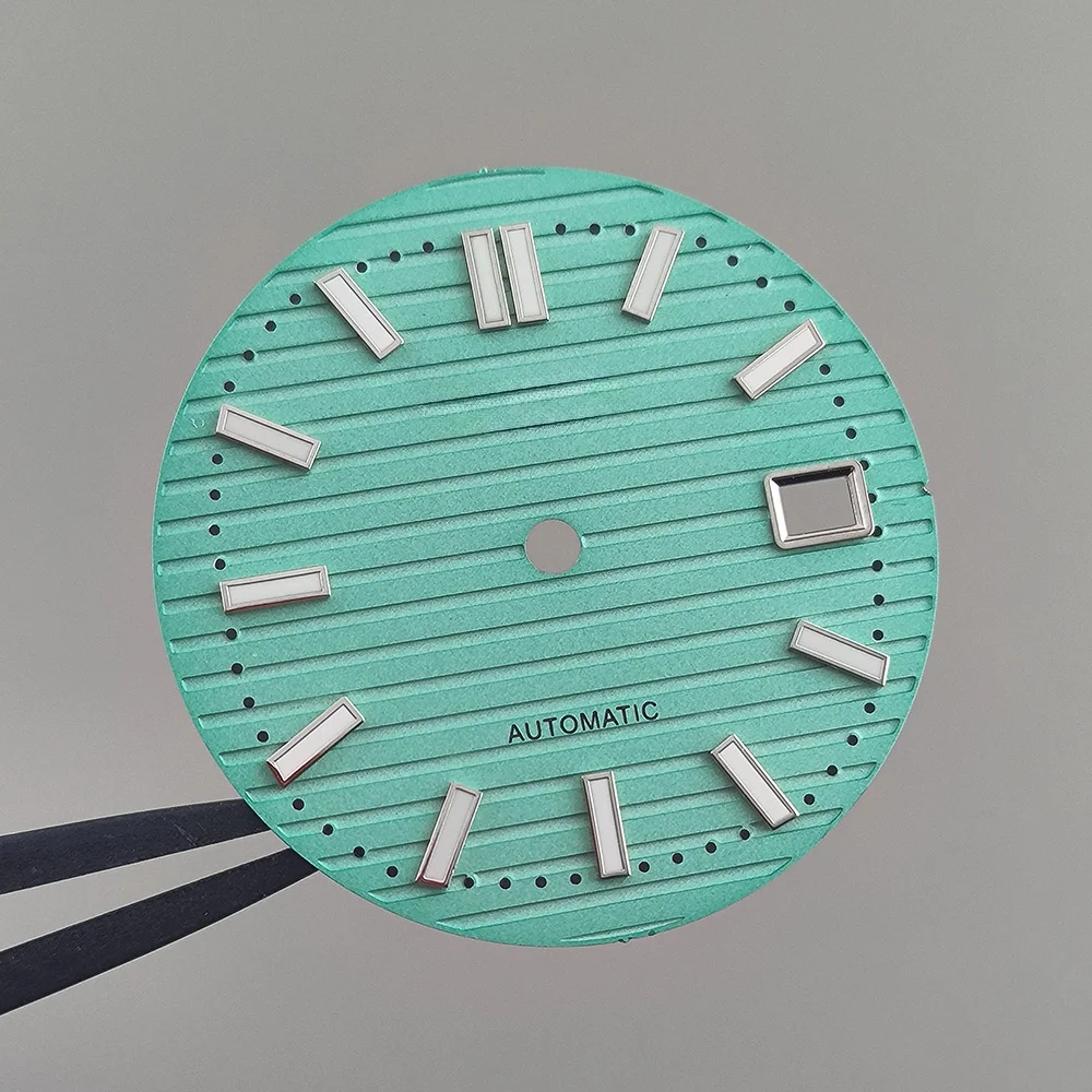 NH35 الطلب 30.5 مللي متر نوتيلوس ساعة بقرص S الطلب الأخضر مضيئة الهاتفي مناسبة ل NH35 ساعة يد تعمل بالحركة اكسسوارات ساعة أداة إصلاح