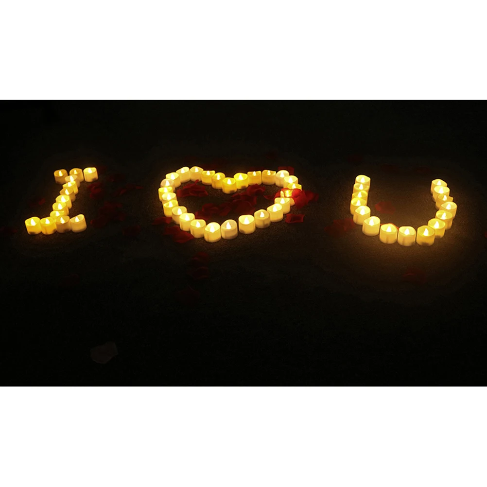 

12 Pcs Electronic Tea Light Led Lights with Remote Control Wedding Fake for Decoration