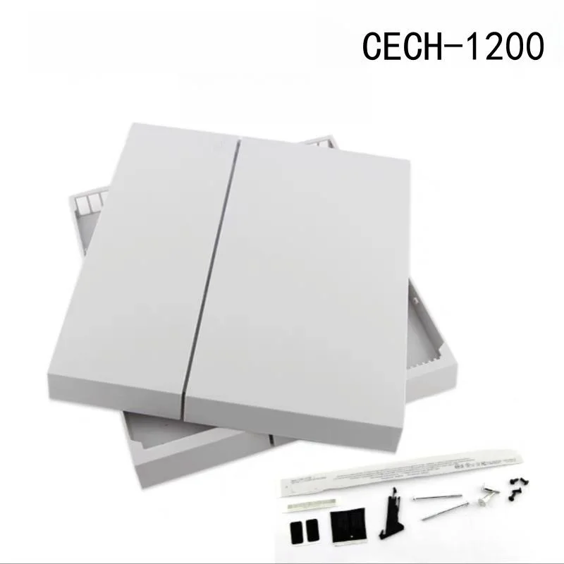 غلاف أمامي خلفي أبيض لوحدة التحكم PS4 CECH-1000/11000 متوافق مع طراز PS4 CECH-2xxxx حافظة سفلية علوية #2