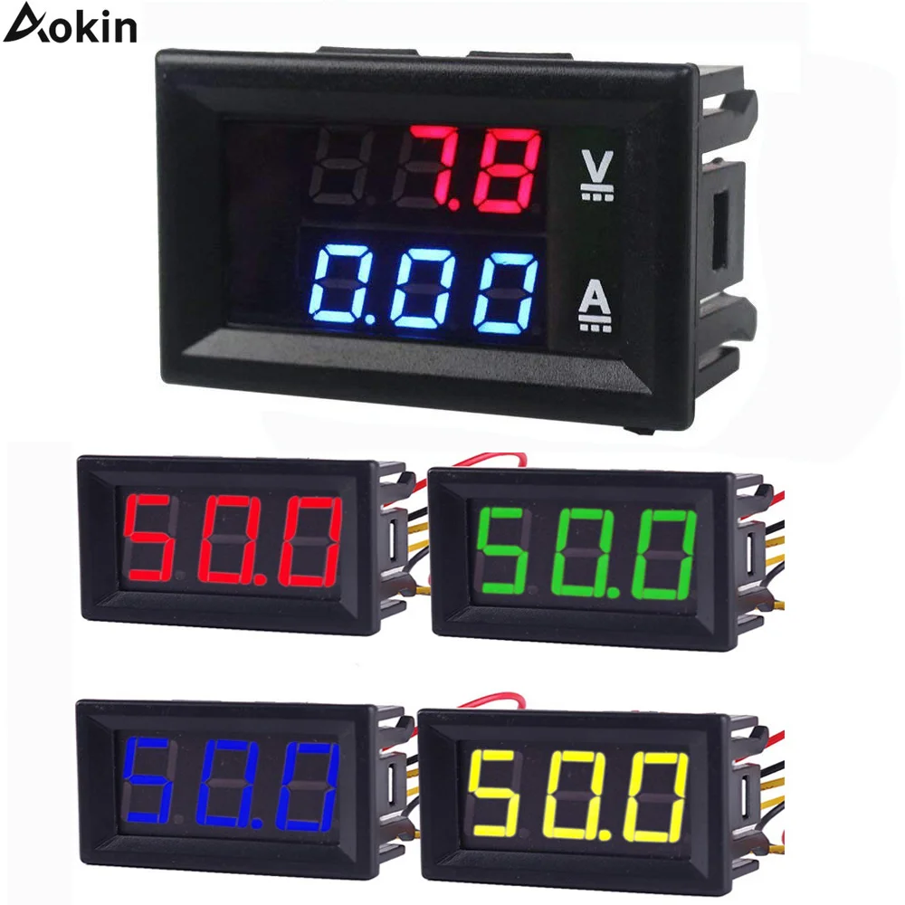 Mini Digital Voltmeter DC 4.5V to 30V Digital Voltmeter Voltage Panel Meter For 6V 12V 24V Electromobile Motorcycle Car 0.56 ''