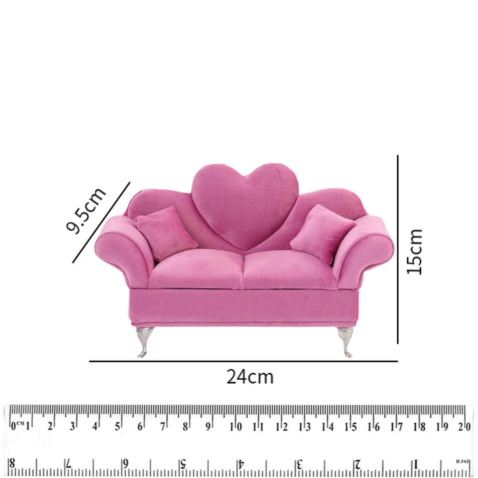 1:6 Sofa Miniatuur Meubilair Voor 12Inch Poppen Actiefiguren Accessoire