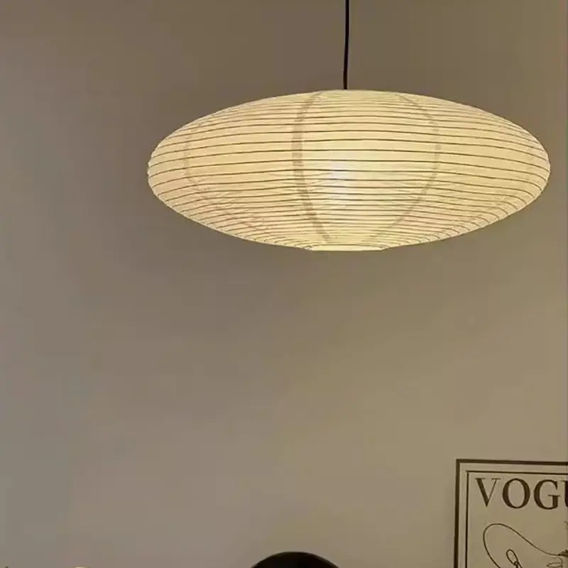 

Japanese-style wind bedroom bed and breakfast restaurant coffee clothing shop tea room zen rice paper lamp flying saucer chande