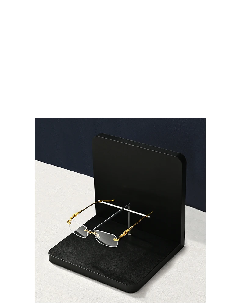 Oirlv Premium Schwarze Brillengestelle Brillen-Präsentationsständer Brillen-Aufbewahrungsregal für Brillen-Spezialläden 3-stufiges Brillenregal – Detail 4