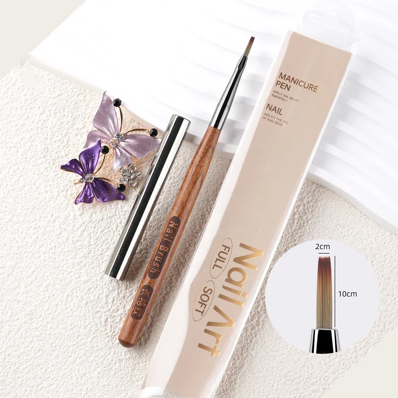 1PCS French Plaid Nail Art Brushes Line Grid Pattern Drawing Pen For DIY UV Gel Extension Painting Supplies