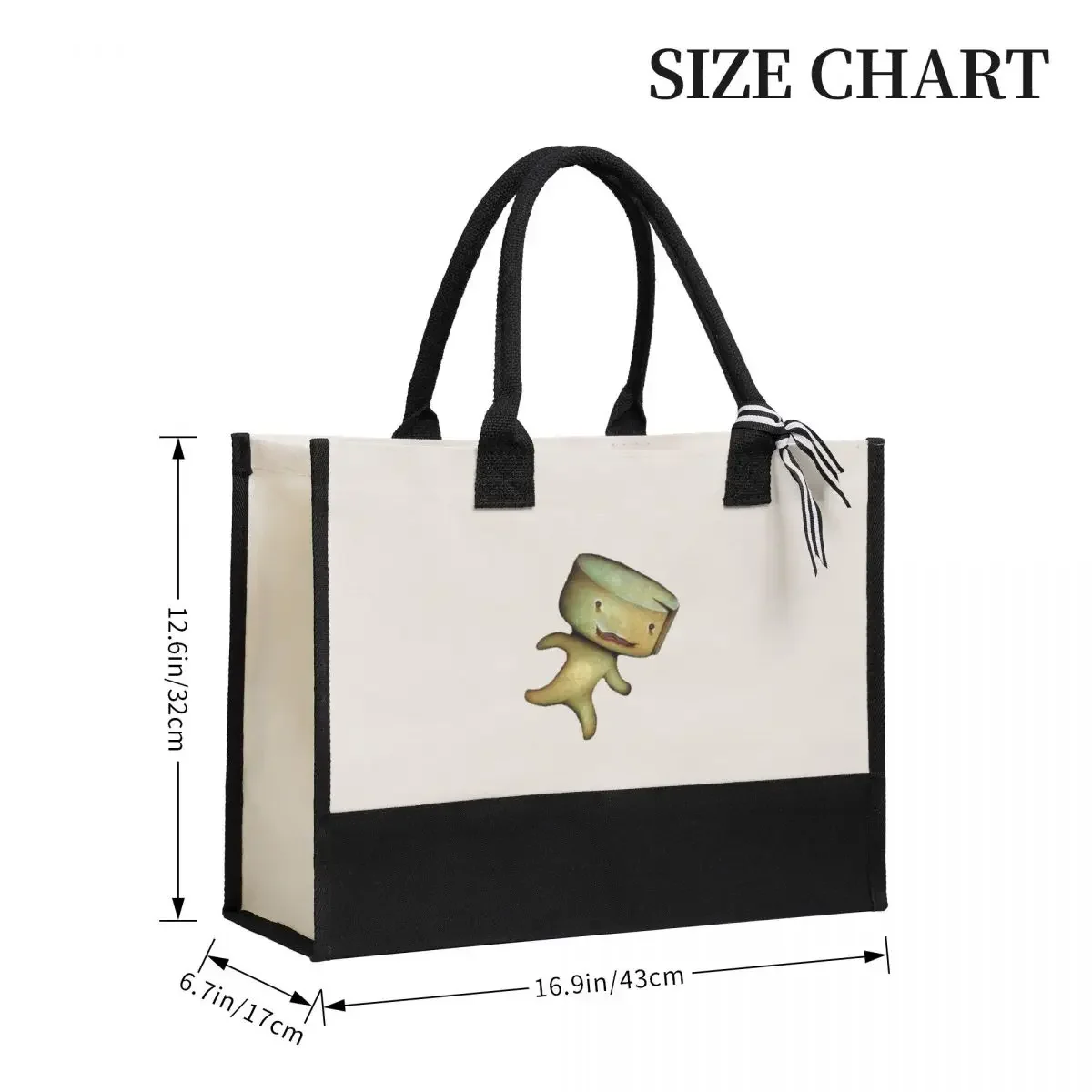 Canvas Gift Shopping Bag The Stinky Cheese Man Canvas Large Capacity Bag Customizable Quality Gifts