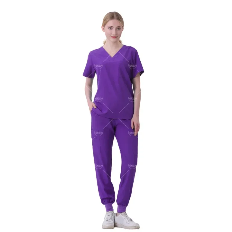 Scrub Uniforme para Pet Grooming, Jogging Pant, Doctor Work Clothes, Cuidados de Saúde, Medical School Acessórios, Enfermagem Workwear, Alta Qualidade