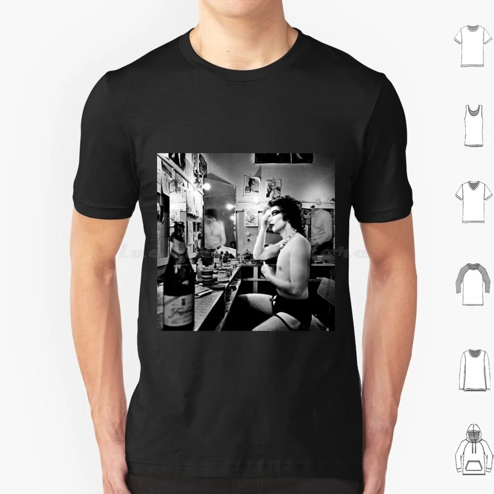 Camiseta de algodón 6XL de Tim Curry para el espectáculo de terror, camiseta genial de la película de terror de Tim Curry, Frank N Furter, Clue Horror
