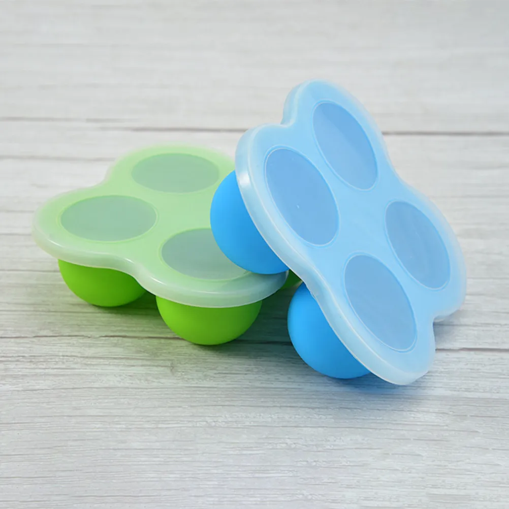 

Silicone Baby Food Freezer Tray Storage Container for Puree Vegetables Fruits Cheese Complementary Food Fresh Keeping Box Safe