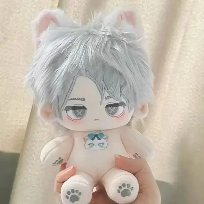 Wypchana 20cm gra Anime Identity V Aesop Carl Pluszowa lalka Zabawka Bawełna Cosplay Miękka sukienka Kolekcja fanów Pluszaki Prezent urodzinowy