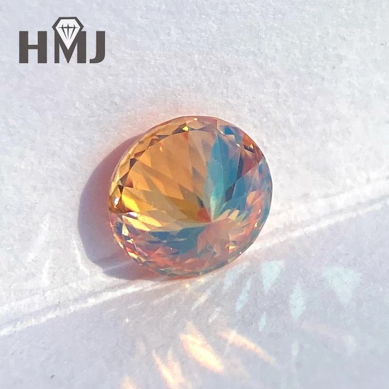 Moissanit-Diamant, mehrfarbig, rund, 100 Facetten, mit GRA-Zertifikat, DIY-Ring, Halskette, Ohrringe für die Schmuckherstellung, Großhandel – Detail 26