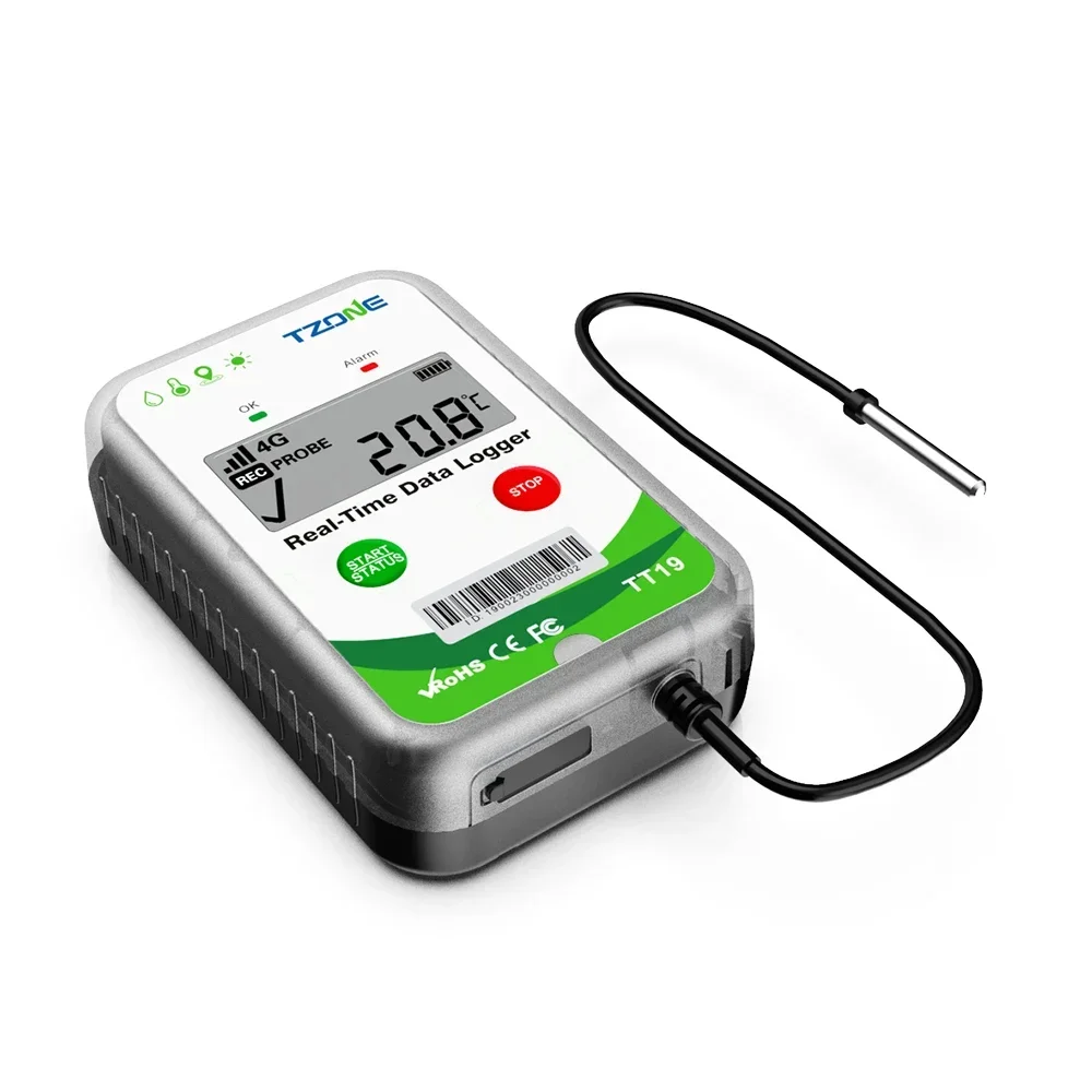 Real-time monitor temperature and humidity data logger gps tracker