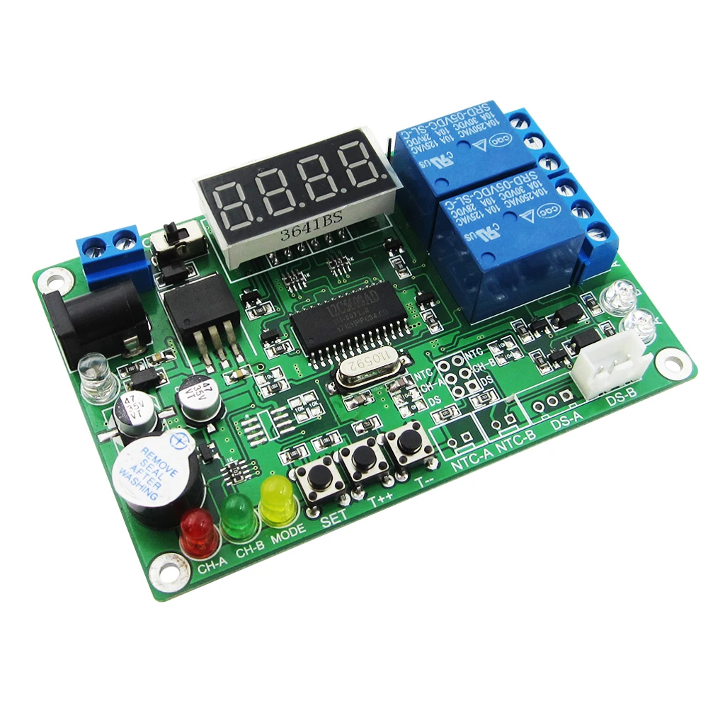 High precision Digital display intelligent temperature controller with 2 probe