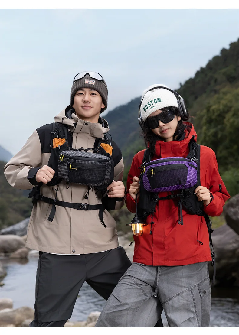 Outdoor Wandern Taktische Brusttasche Große Kapazität Wasserdichte Nylon Umhängetasche Sport-Rucksack Hüfttasche für Männer und Frauen – Detail 9
