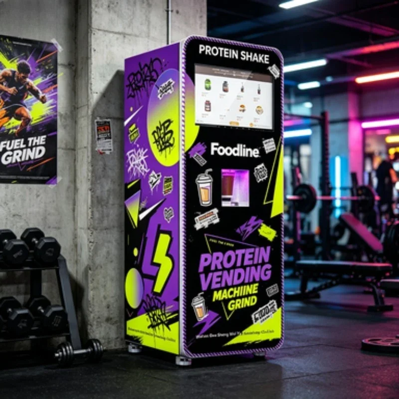 FOODLINE Smart Monitor Protein Powder Vending Machine Automatic Protein Shake Vending Machine