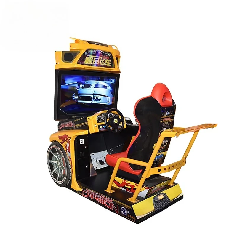 High cost coin performance racing car driving arcade emulator game console