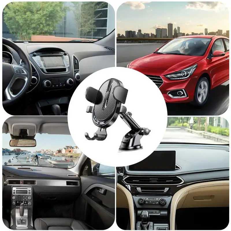 Держатели для телефонов для вашего автомобиля, автомобильный держатель для мобильного телефона, сильное всасывание, подставка для смартфонов на приборной панели для вождения, навигация, видео
