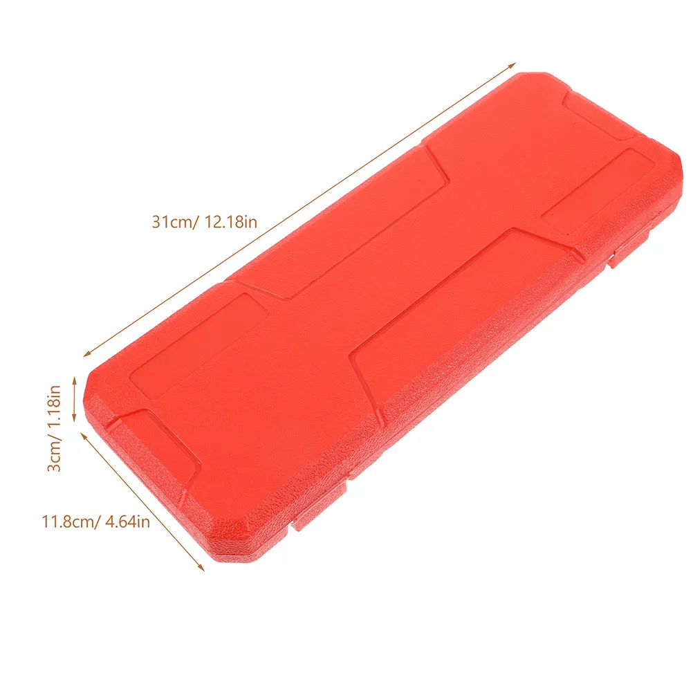 Digital Caliper Storage Box Red Plastic Caliper Case Holder Shockproof Protection Organizer for Precision Measuring Tools