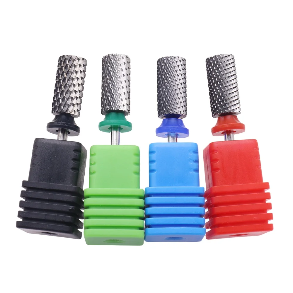 2.35mm Shank Diameter | 7mm Large Flat-Top Tungsten Carbide Nail Drill Bit | Sharp & Efficient for Gel Removal | Durable Nail Gr