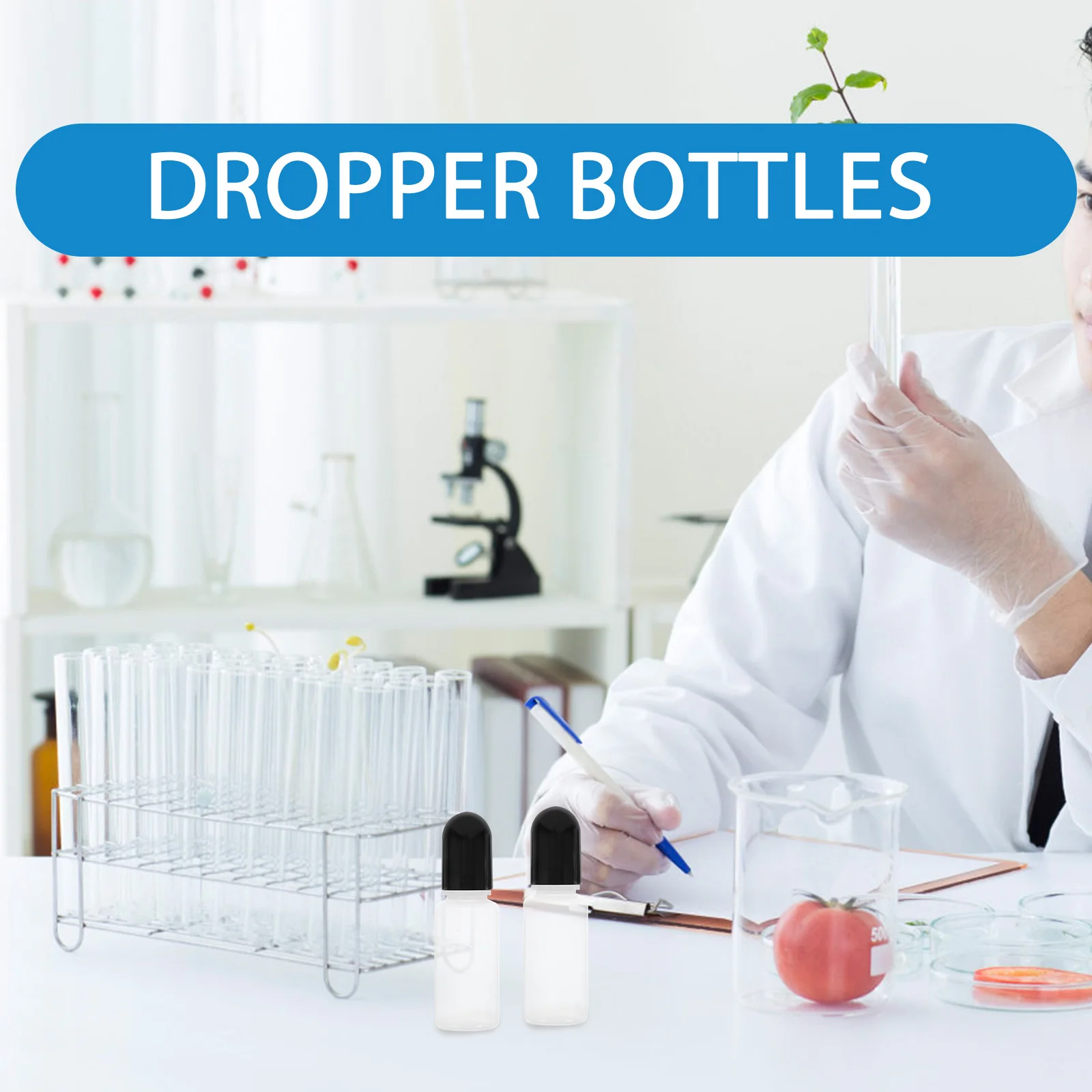 

20 Pcs Bottled Oil Dropper Bottles Travel Toiletries Tiny Plastic Refillable Empty Small Reusable