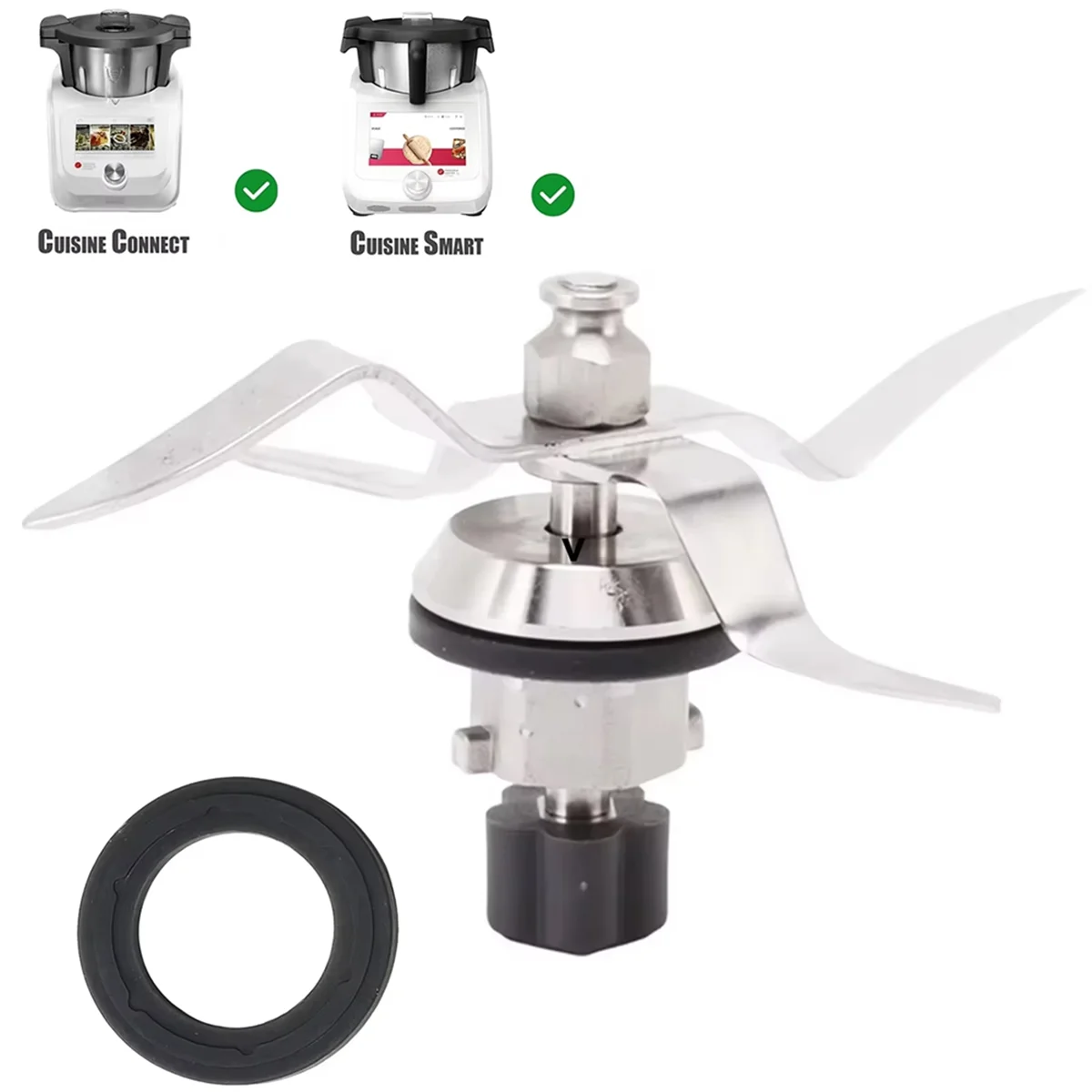 شفرة خلاط ABJZ لـ Monsieur Cuisine Connect SKMC و Monsieur Cuisine Smart SKMS مزيج سكين ملحقات معالج الطعام