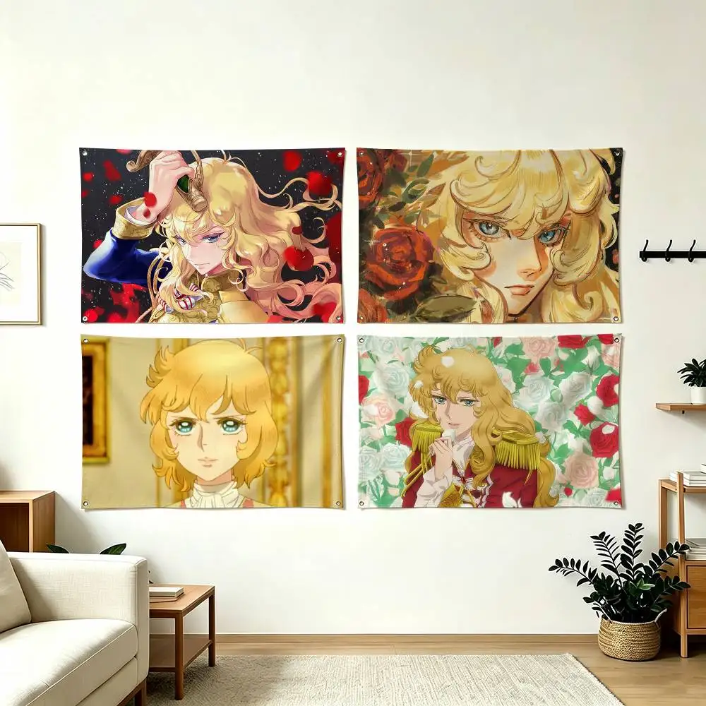 T-The Rose of Versailles Anime Flag Suitable For Party Club Outdoor Interior Wall Decoration Banner Fans Gift