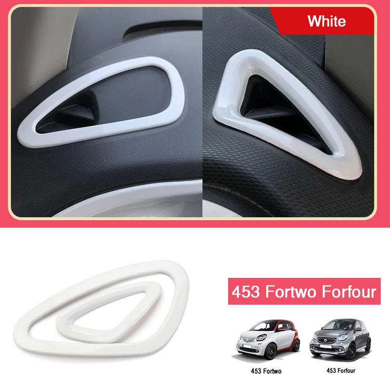

Car Dashboard Air Outlet Cover Modification Interior Stickers For Mercedes Smart 453 Fortwo Forfour Car Decorative Accessories