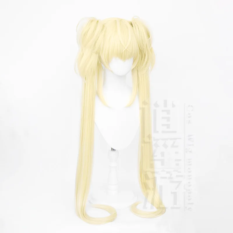 Anime Shugo Chara Tsukiyomi Utau Cosplay Wig 120CM Golden Heat Resistant Synthetic Hair Halloween Party Cosplay Wigs+wig Cap