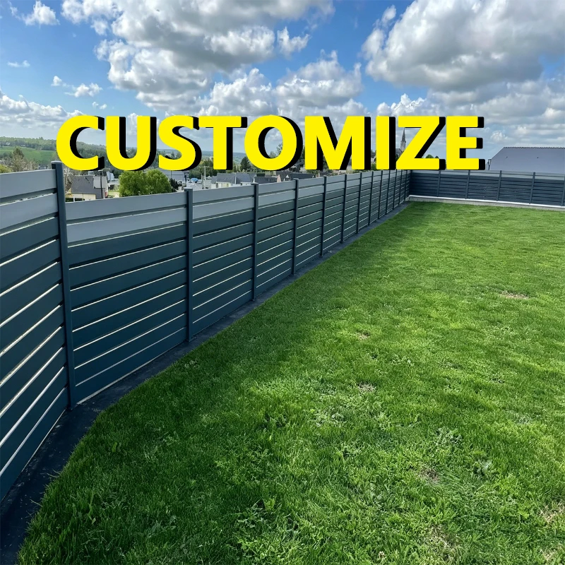 

Any Size Custom Durable Aluminum Fence Panel Powder Coated Privacy Screen Outdoor Yard Rustproof Easy Install Garden Barrier