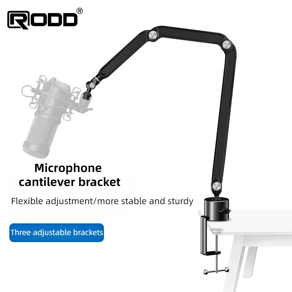 

Boom Arm, 360° Rotatable Microphone Stand with Desk Mount, Foldable Desk Mic Arm with 3/8'' 5/8'' Screw Adapter, Microphone Arm