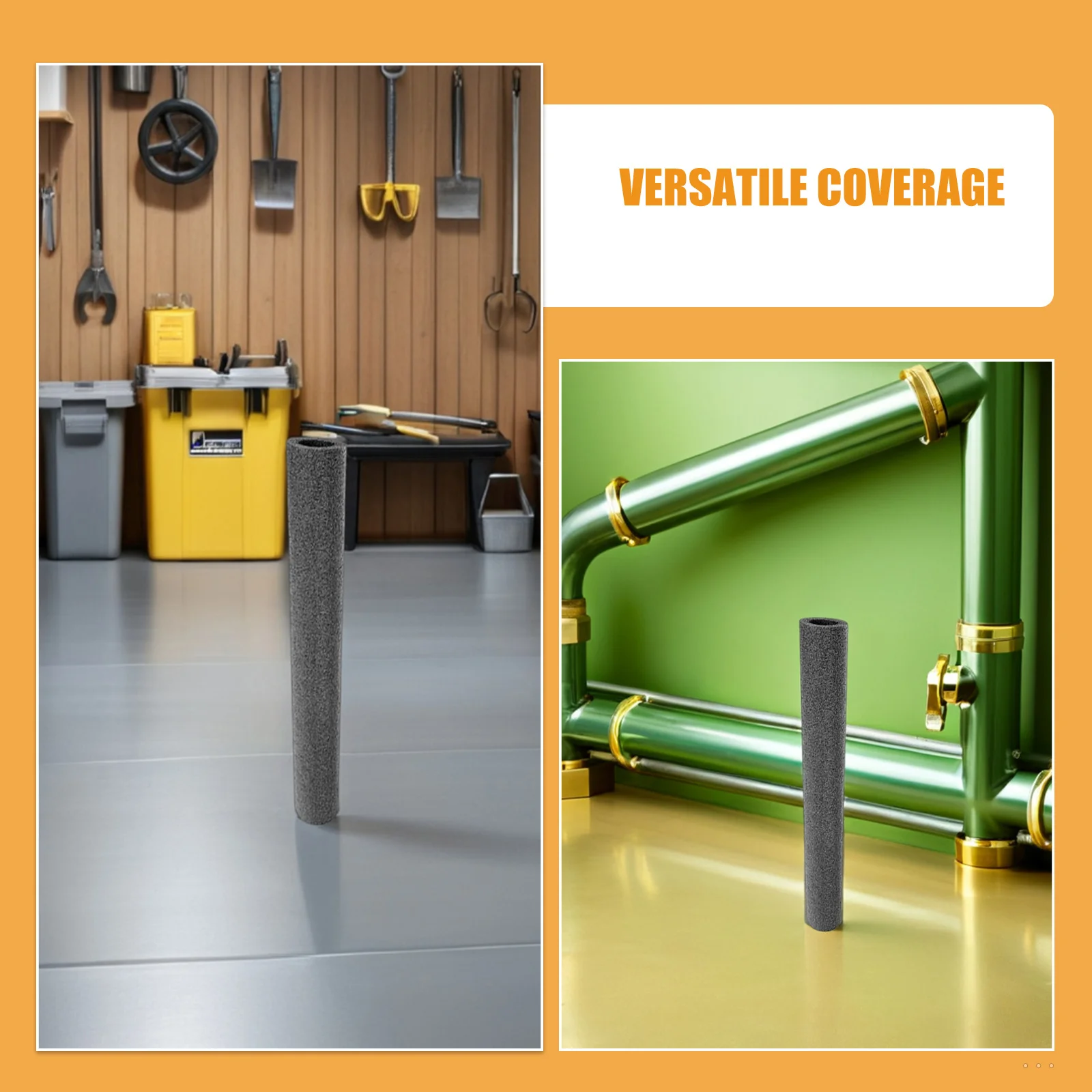 20pcs Sleeve Flexible Foam Tube For Outdoor Protection Water Pipe Insulation Tubing Winter Pipe Wrapping Fence Foam Protection