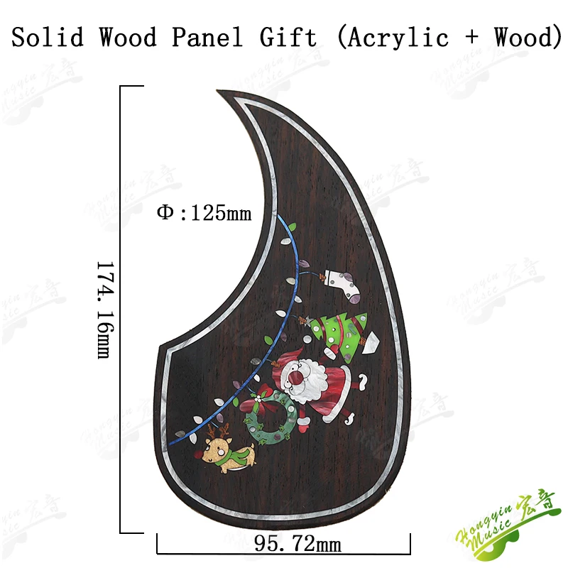 2022 New guitar guard 40-43 universal Rose wood inlaid acrylic cartoon style classic guard