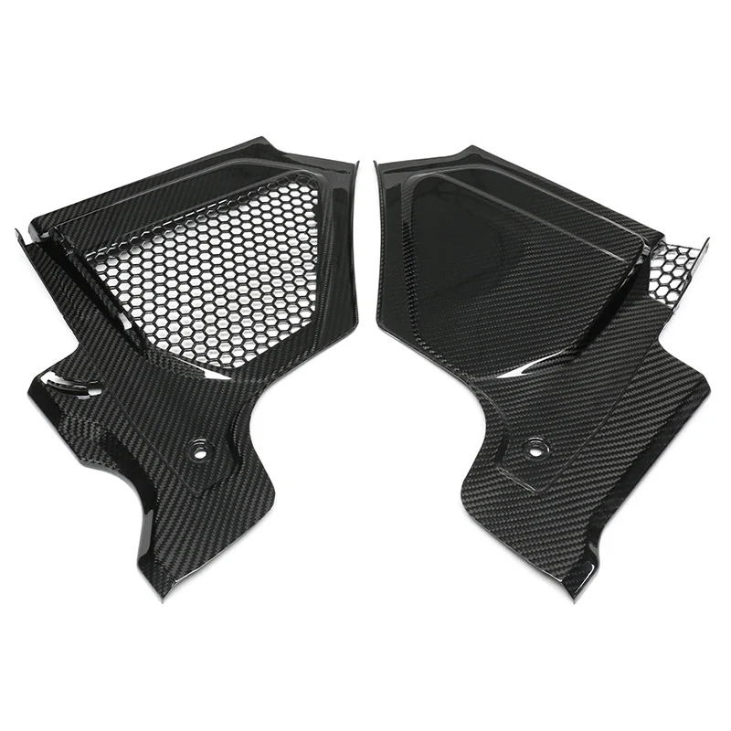 Real Dry Carbon Fiber Engine Bay Cowls Grid Covers Carbon Fiber Top Corner Panels For BMW G80 G81 M3 G82 M4 G87 M2 2021-IN
