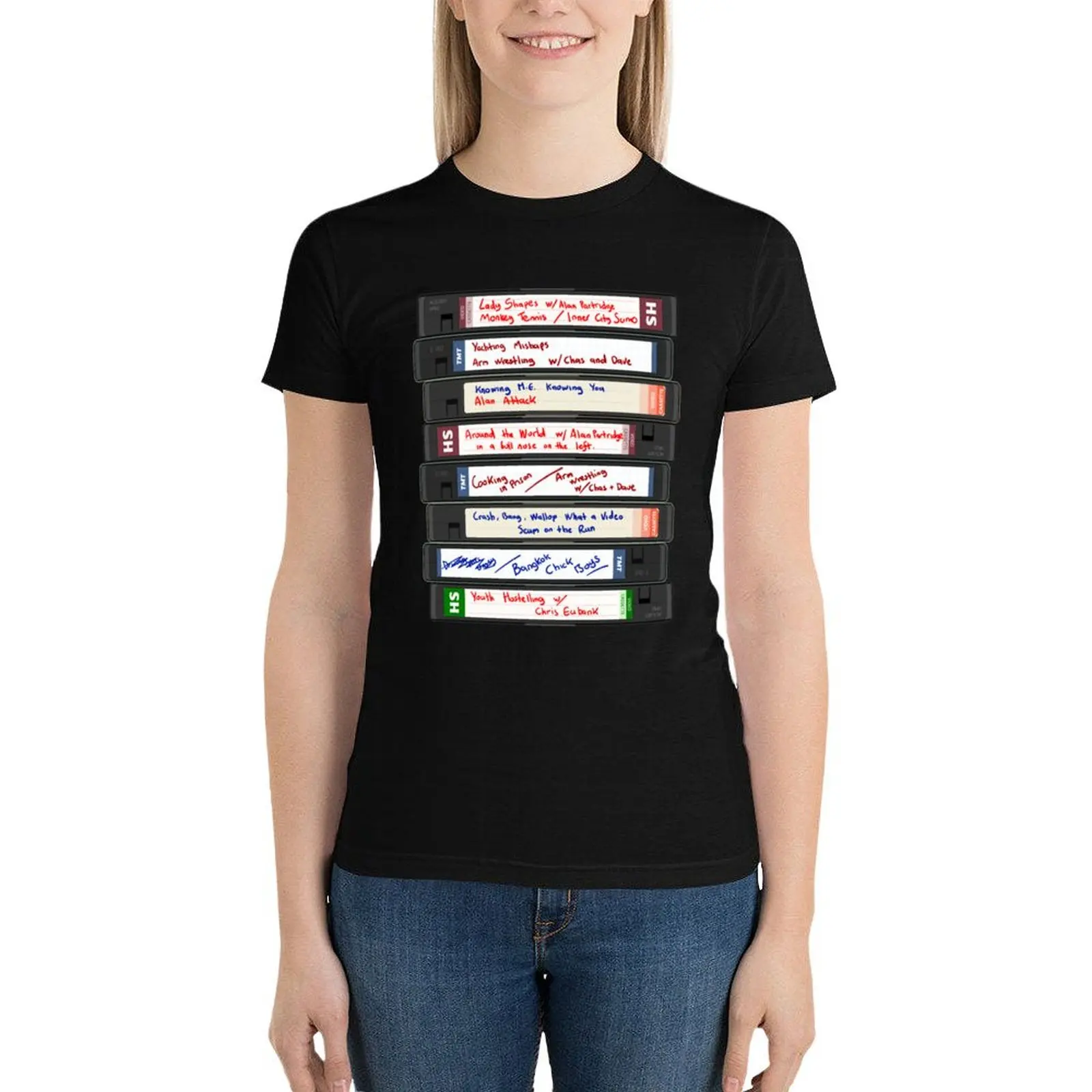 Alans TV Series Video Collection T-Shirt lady clothes hippie clothes Women tops