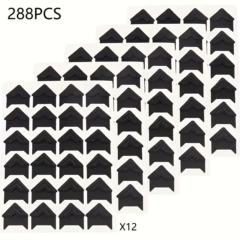 288pcs Photo Mounting Corners - Acid-Free Self-Adhesive Stickers for Memory Books, Photo Albums, Craft Projects | Archival Safe