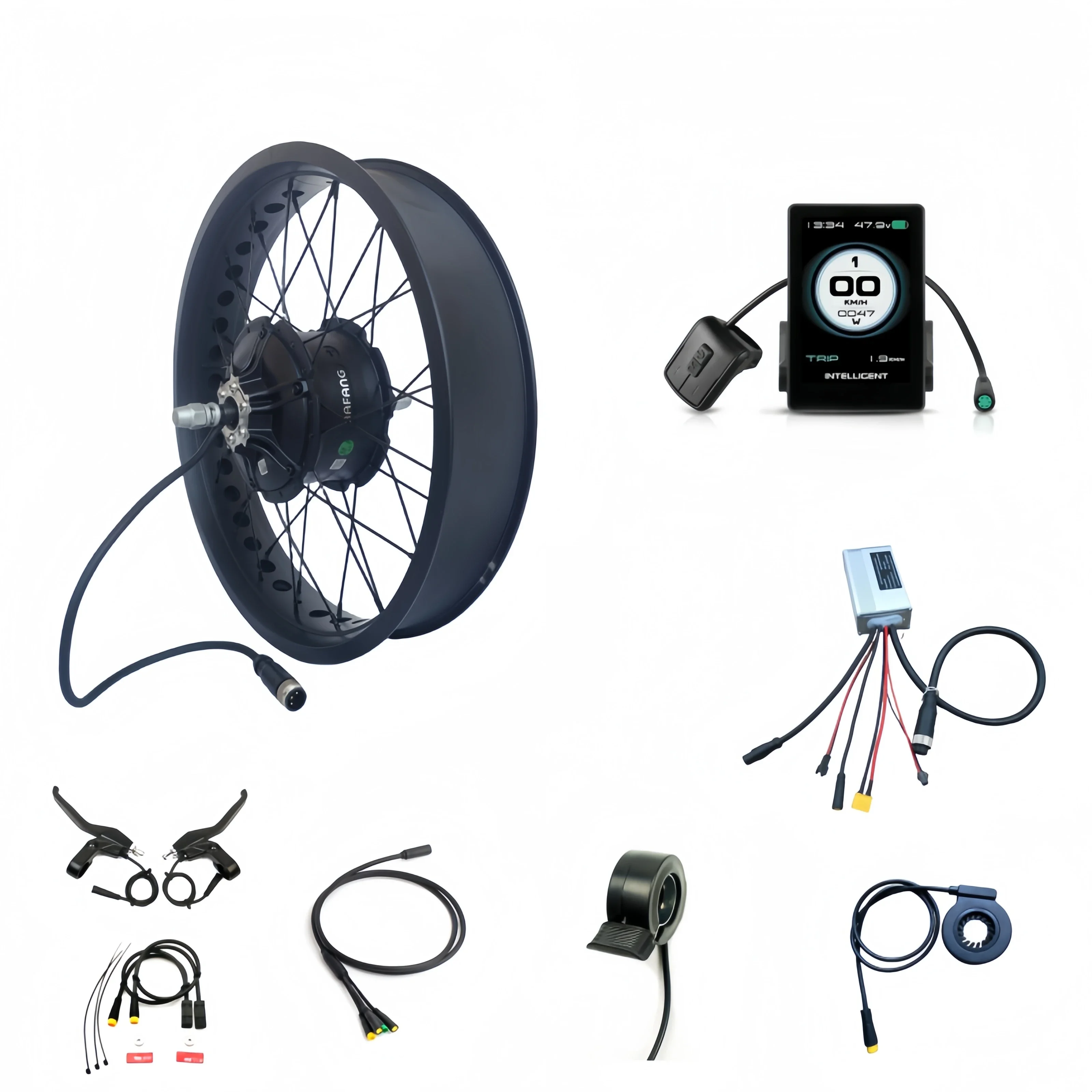 Bafang 48V 1000W 20/4.0/26*4.0 Zoll Rad-Umrüstsätze mit G062 Bafang Hinterradnabenmotor für Fatbikes, Drop-Out 175mm/190mm – Detail 1