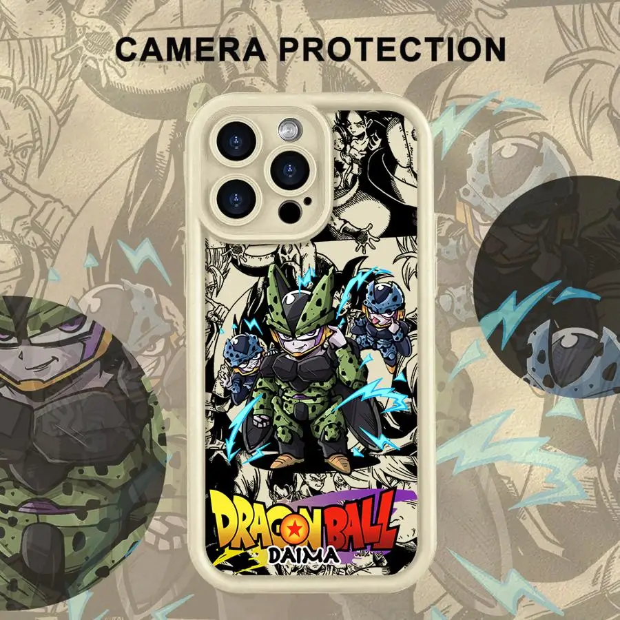 เคสโทรศัพท์มือถือลายดราก้อนบอล ซุนโกฮัง สำหรับ iPhone 15 16 14 Plus XR 17 Air 13 12 11 Pro Max 16e XS Max แบบนิ่ม