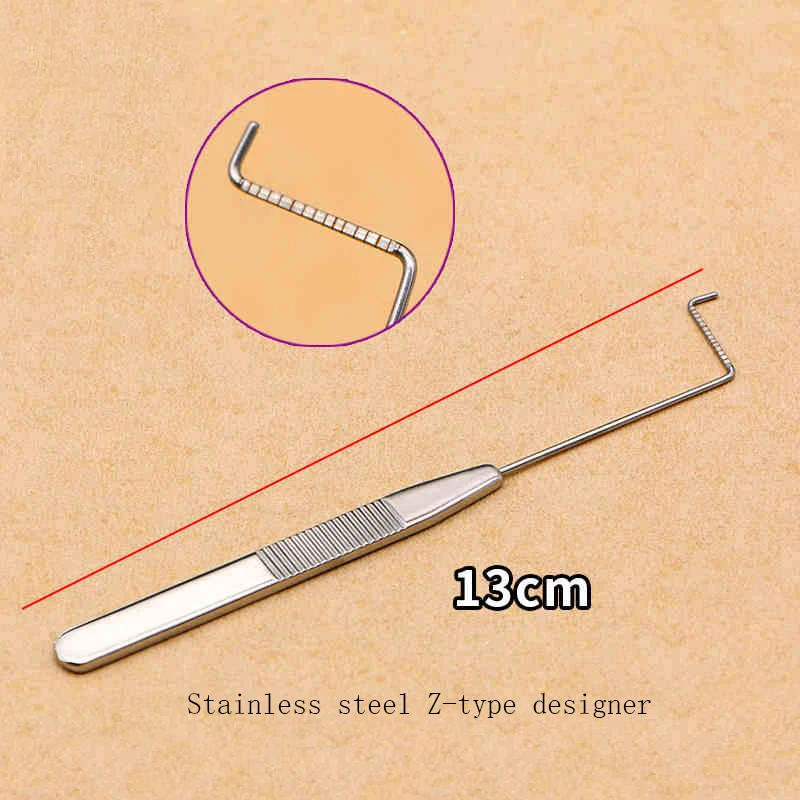 Double eyelids Z-type designer with scale double eyelid cosmetic plastic stainless steel tool quantitative instrument