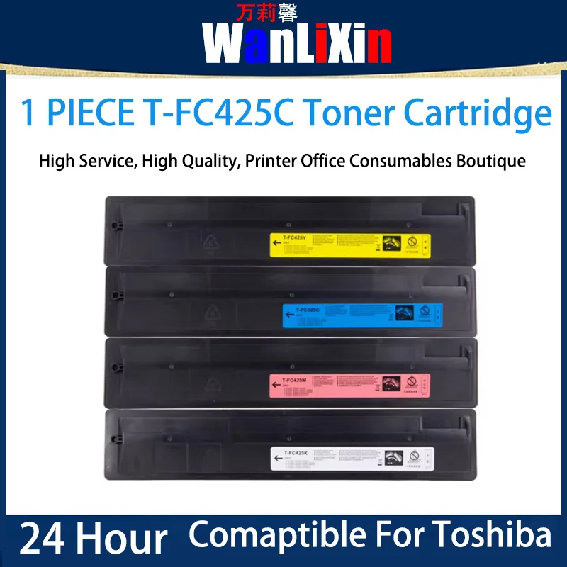 

1 PIECE T-FC425C Toner Cartridge Compatible For Toshiba 2020AC 2021AC 2520AC 2525AC 3025 3525 4525 Printer