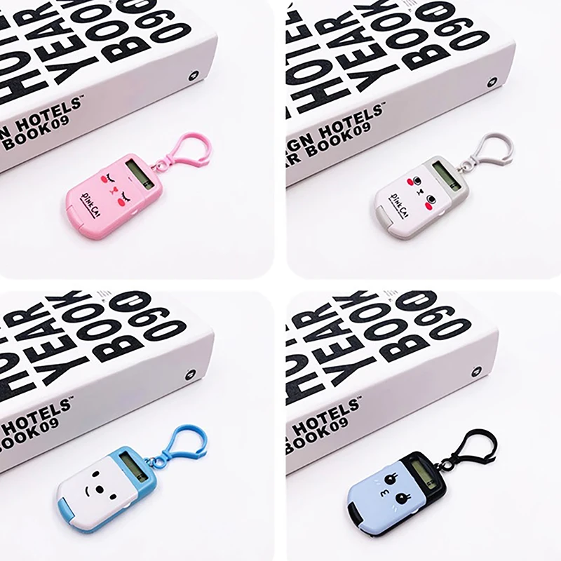 Portable Creative Mini Calculator Keychain Cartoon Cute Calculator Office Supplies Kawaii Mini Calculator School Supplies