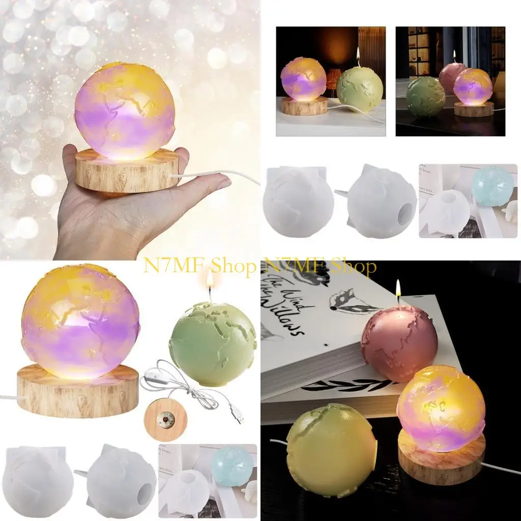 

N7MF Смола земная форма для смолы, мыла, изготовления свечей, формы для ароматерапевтических свечей своими руками