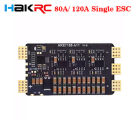 HAKRC 7155 80A/ 120A Single ESC 6-12S Lipo Supports PWM, Oneshot125, Oneshot42, Multishot, Dshot150/ 300/ 600 for RC FPV Drone