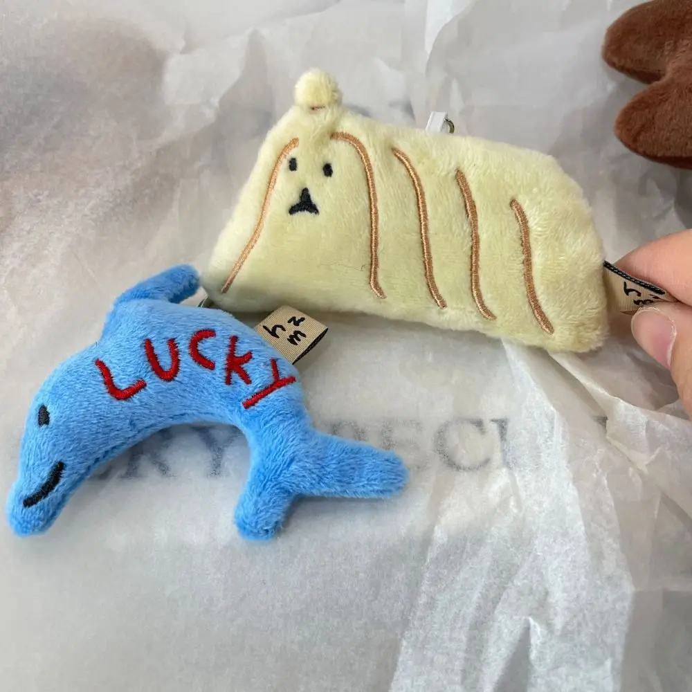 Kreatywny Miś Przytulacz, Zabawny Breloczek Zwierzęcy, Długowłosy Pies, Kreskówkowa Pluszowa Zabawka, Miękki Brelok z Zawieszką w Kształcie Delfina dla Dzieci